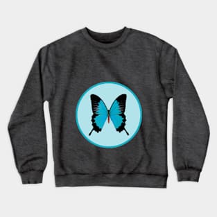 Royal Peacock Butterfly Crewneck Sweatshirt